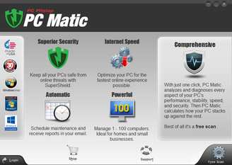 Pc matic home page picture