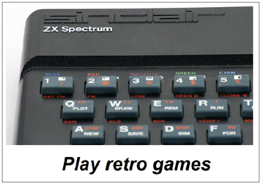 Play ZX spectrum games  on your pc / laptop