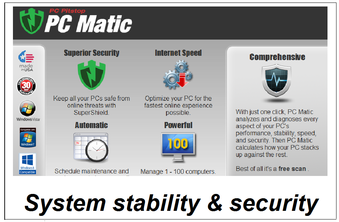 PC Matic - security and stablility